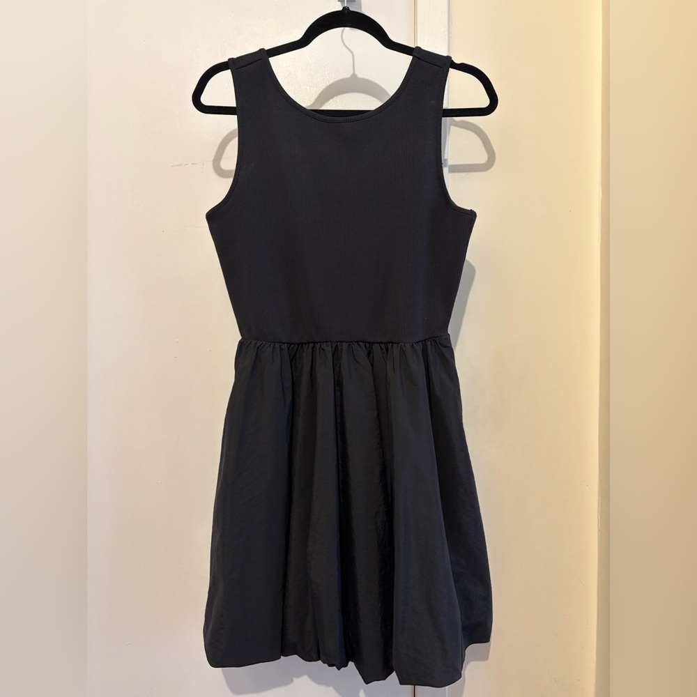 Steve Madden Black Fit and Flare dress Tank top with full Skirt